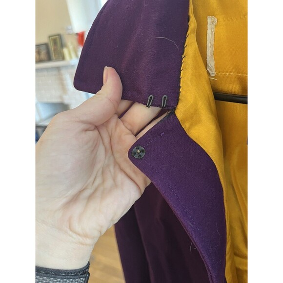 Vintage Purple Odd Fellows Ladies Aux Patriarchs Cape Women One Size - Picture 6 of 13